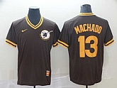 Padres 13 Manny Machado Brown Throwback Jerseys,baseball caps,new era cap wholesale,wholesale hats